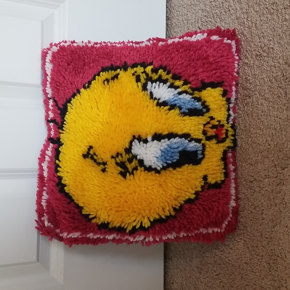 Tweety Bird Throw Pillow 13"x13"